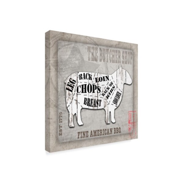 Lightboxjournal 'American Butcher Shop Sheep' Canvas Art,24x24